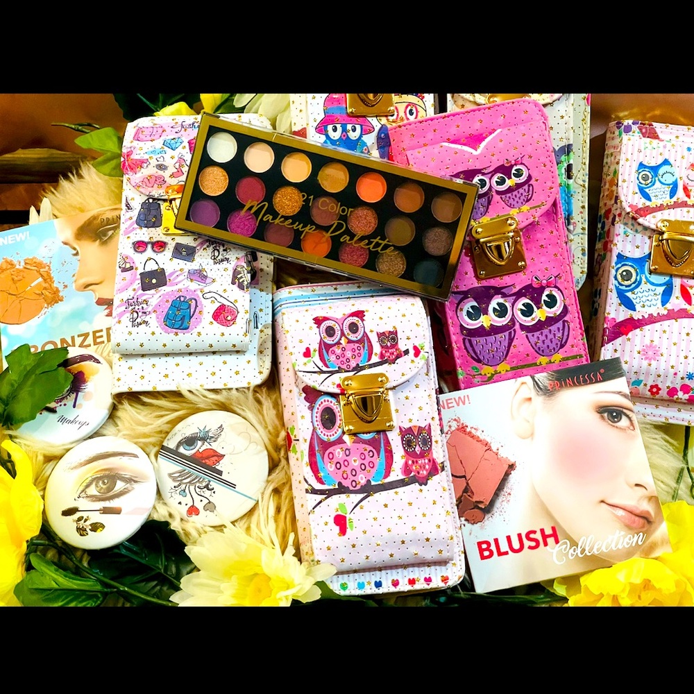 Make/up palettes compact-mirrors,Phone holderWalletcrossbody